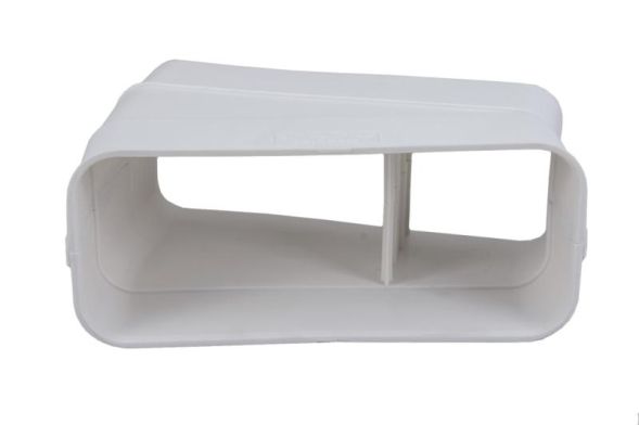 optimAIRo N20059 - Bend horizontal 15°, one-sided socketed, white