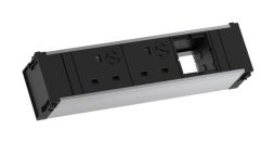 Bachmann 912.045 power strip 2f aluminum 0.1m 90° IP20