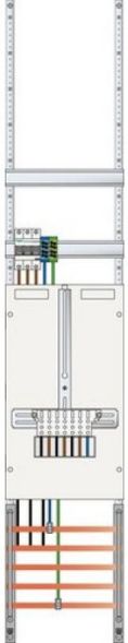 ABN 3Pkt 1Z without VTR 5-pole 250x1350mm meter panel (ZV19610)