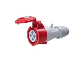 Legrand 555108 CEE coupling 4P 16A 415V red IP44