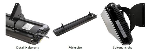 VITRAMO VC-A1500 infrared dark radiator 1100x202x95mm 1500W black ceiling heating