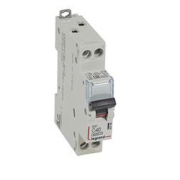 Legrand 407746 Circuit breaker DX3 C40A 1P+N 6KA 1M