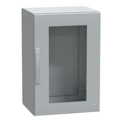 Schneider Electric NSYPLA754TG 7035 POLY-WS 750X500X420 1 GLASS DOOR standing cabinet