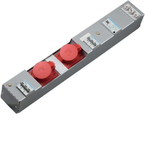 Hager ZAH001L power strip 2xCEE 32A 5-pin 160x100x710
