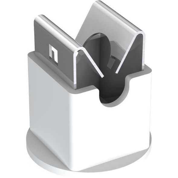 Pröpster 111 003 Niro-Clip V2A/PA6 D:8mm grey D:7 bore snap holder