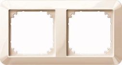 MERTEN 389244 frame 2-way white glossy 1-M