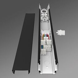 Regiolux 19200013104 SRT-11A/0500 incl.SRBK+SRTVL black mounting rail
