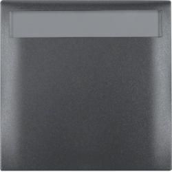Berker 919882505 Frame 1-way with hinged cover and labelling field anthracite, matt Integro Flow