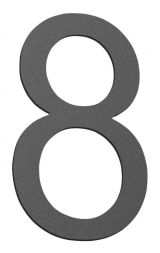 CMD 8 anthracite small house number