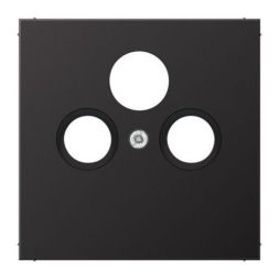 Jung AL2990SATD cover for universal satellite/BK sockets, painted aluminium, LS series, dark (painted aluminium)
