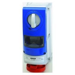 Gewiss GW66968 vertical with housing 32A/3 pin 400V IP66 socket