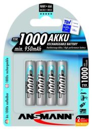 Hückmann 119348 Micro AAA 1.2V 1000mAh (PK=4pcs.) battery