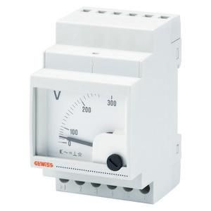 Gewiss GW96862 Analog 500V Class 1.5 3TE Voltmeter