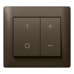 Legrand 771286 touch dimmer rocker for 400W/600W Galea dark bronze, (Bronze)