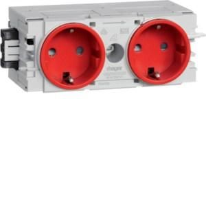 TEHALIT GS20003020 2-way socket red C-profile