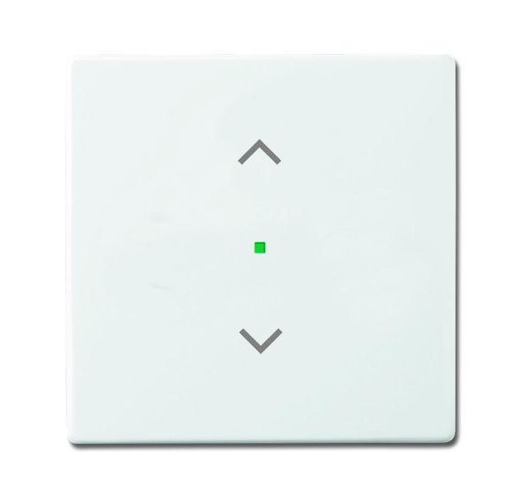 Busch-Jaeger 6232-10-84 Rocker switch, 1-way, with symbol &amp;#039;blind&amp;#039; studio white