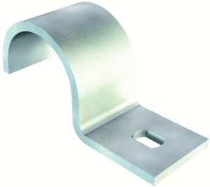 OBO Bettermann 822 63mm M63 single-lobe galvanized fastening clamp, 1014552