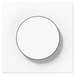 Jung LS1740WW cover with rotary knob, Duroplast, LS series, alpine white
