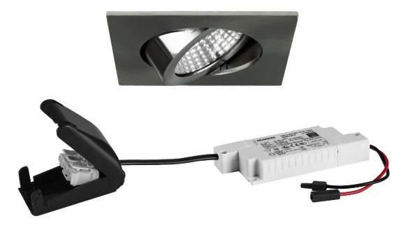 Brumberg 39465153 230V AC 6W 3000K nickel with LED recessed ceiling spotlight