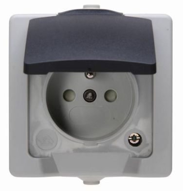 Kopp 107956008 NAUTIC grey surface-mounted housing