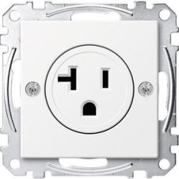 MERTEN MEG2156-0419 USA socket insert 20A polar white System M