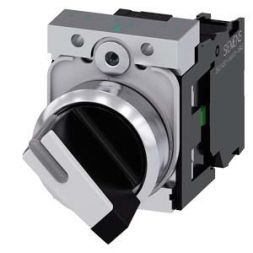 Siemens 3SU1150-2BF60-1BA0 toggle switch illuminated 22mm round black white