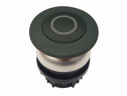 Eaton M22-DP-S-X0 mushroom pushbutton, black 0, momentary, 216724