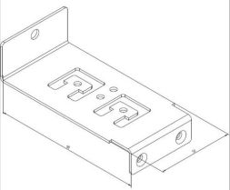 Triton RAX-VP-X76-X1 a pair of supports for the cable routing.