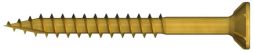 Reisser 009221S122-0350308-1 R2 chipboard screw, flat countersunk head, PZ, partial thread, cutting notch, 3.5 x 30, steel, galvanized, yellow, 1x sliding, pack of 1000