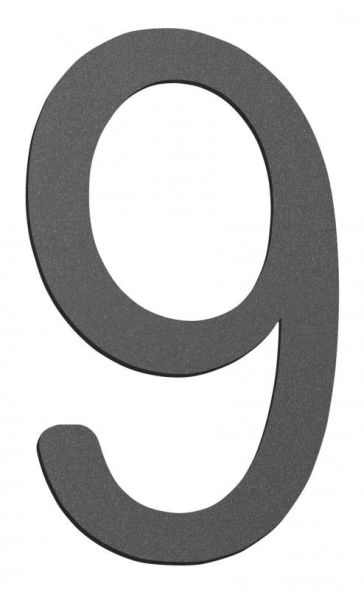 CMD 9 anthracite small house number