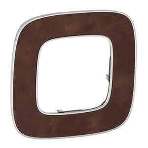 Legrand 754451 frame Valena Allure 1-WAY LEATHER, (brown)