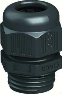 OBO Bettermann V-TEC VM M32 black cable gland, 2022891