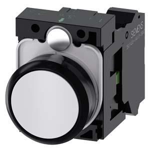 Siemens 3SU1100-0AB60-3BA0 push button 22mm round white 1S