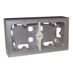 EFAPEL LOGUS 90 SERIES DOUBLE SURFACE MOUNT BOX ALUM