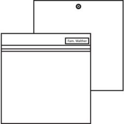 Ritto 1574371 Portier letterbox element, rear removal, white