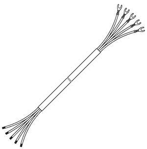 Pollmann 1410212 5G2.5 A/G 3.0m end sleeve/fork cooker connection cable