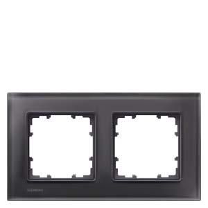 Siemens 5TG1202-2 frame 2-way glass black