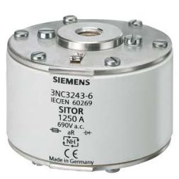 Siemens 3NC3436-6U SITOR fuse link for semiconductor protection 630A aR 1250V AC