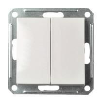 ELSO 361664 double changeover switch 16A JOY pure white