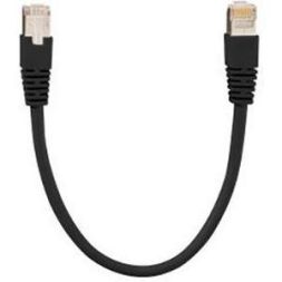 Rutenbeck 23510210 PK Cat.6A iso U 6 kV HF 1.0 m black patch cable