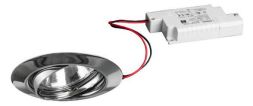 Brumberg 39304023 230V AC 6W 3000K chrome LED recessed ceiling spotlight