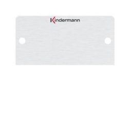 Kindermann 7444000400 neutral aluminum anodized 50x50mm blind cover half cover
