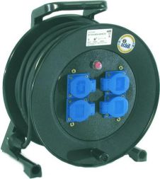 Schill 27044422000 GT 310.MD4L.25KS315 4-way SCHUKO 25m special rubber cable drum