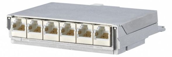 METZ CONNECT 860018-11-E E-DAT C6 6x8 1HE module Cat.6 Cu module