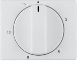 Berker 16340069 Centre piece with control knob for mechanical timer polar white, glossy