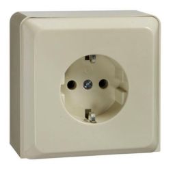 ELSO 505410 socket 1-way 16A RENOVATION pearl white