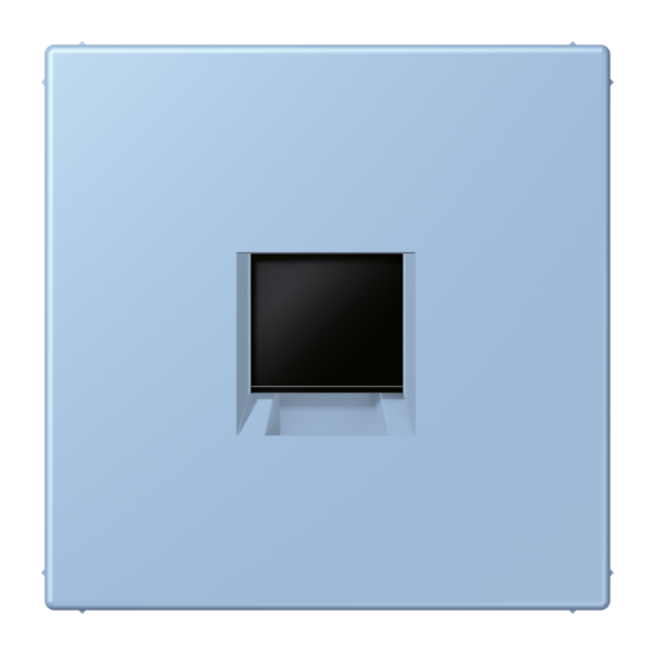 Jung LC1969-1WE207 cover (latched) for modular jack sockets 1-way, UMA-CAT6A, RADIALL, Panduit, Assmann, thermoplastic painted, LS series, outer middle ( LC1969-1WE207 )