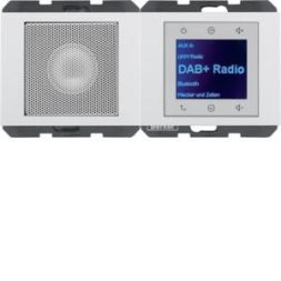Berker 30807009 LSP DAB+ BT Kx pws glossy Radio Touch