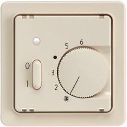 ELSO 227120 Temp. Controller ON/OFF switch pearl white central plate