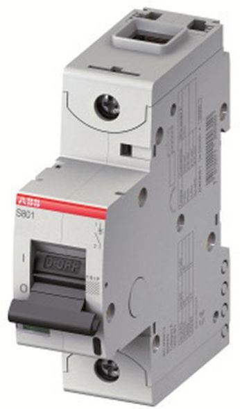 ABB Stotz-Kontakt S801N-D6, high-performance circuit breaker S801N-D6 1P, D-characteristic, 6A, 2CCS891001R0061